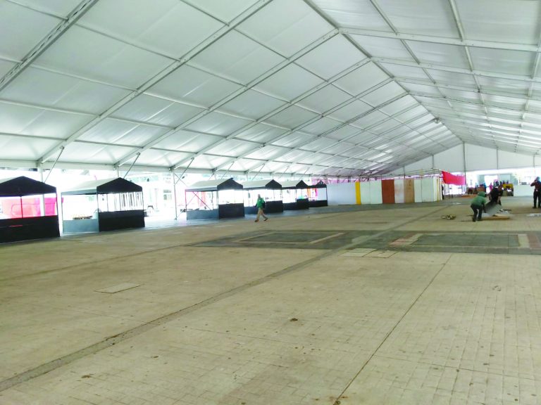 Pabellones de la Feria van tomando forma