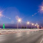 Highway at dusk