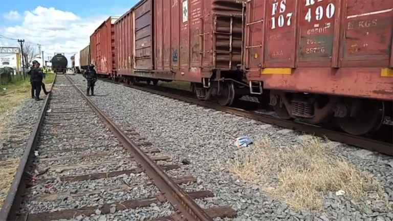 Fue arrollado por el tren