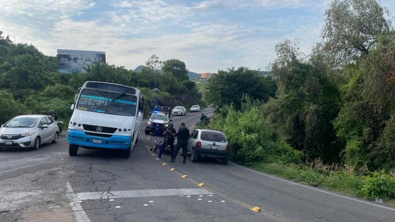 Resulta lesionado en carambola