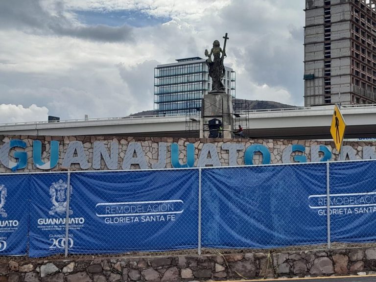 Glorieta Santa Fe presenta avance del 57%