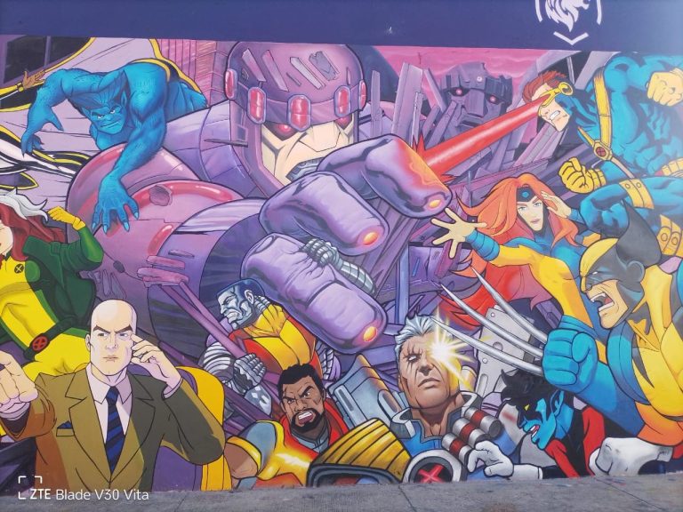 Terminan mural de los X-Men Terminan mural de los X-Men