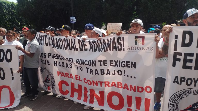 No cesan manifestaciones contra calzado chino en SFR