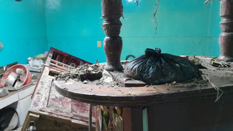 La lluvia arrasó con su patrimonio La lluvia arrasó con su patrimonio