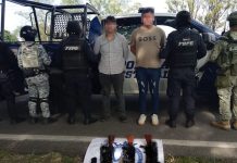 Detienen a dos hombres armados en Huanímaro